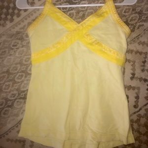 Lululemon Yellow Workout Tank